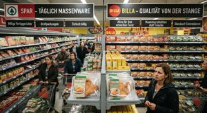 Massenware von Spar und Billa
